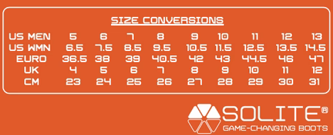 2024 SOLITE BOOTS 24 0 Size Chart